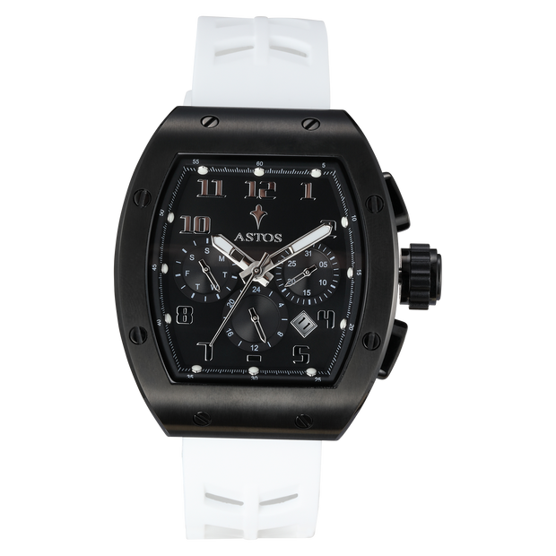 Millionaire 2.0 Black - White Strap