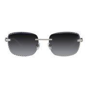 Women's Eyewear Premium Diamond Cut Silver Black