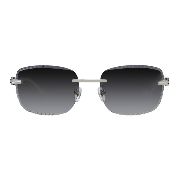 Women's Eyewear Premium Diamond Cut Silver Black