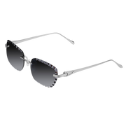 Women's Eyewear Premium Diamond Cut Silver Black