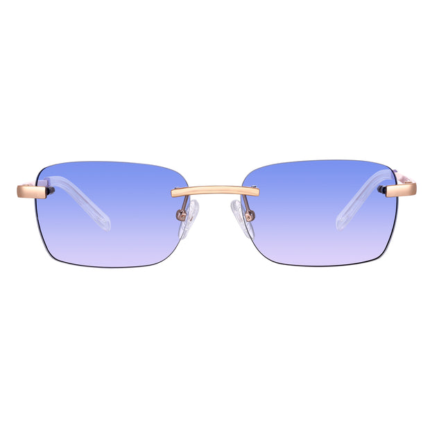 Women's Eyewear Blue gradient | 9K Gold plated