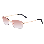 Women Eyewear Brown Gradient | 9K Gold plated