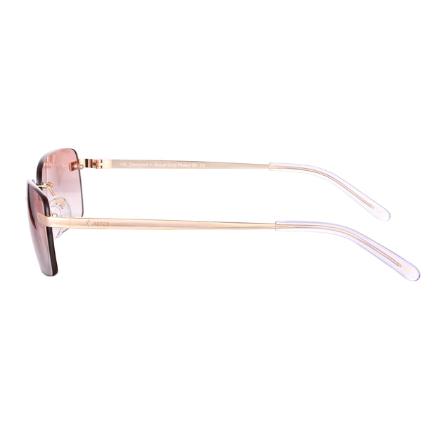 Women's Eyewear Brown | 9K Gold plated