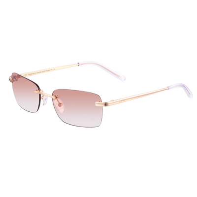 Women's Eyewear Brown | 9K Gold plated