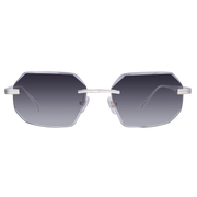 Men's Eyewear Silver Diamond Cut Black