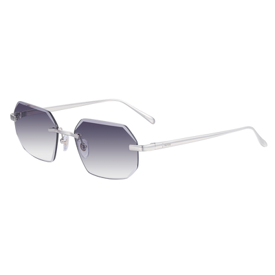 Men's Eyewear Silver Diamond Cut Gray